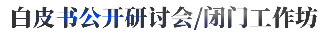 白皮书公开研讨会/闭门工作坊
